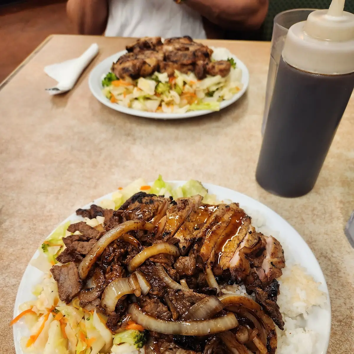 Beef and Chicken Teriyaki Combination