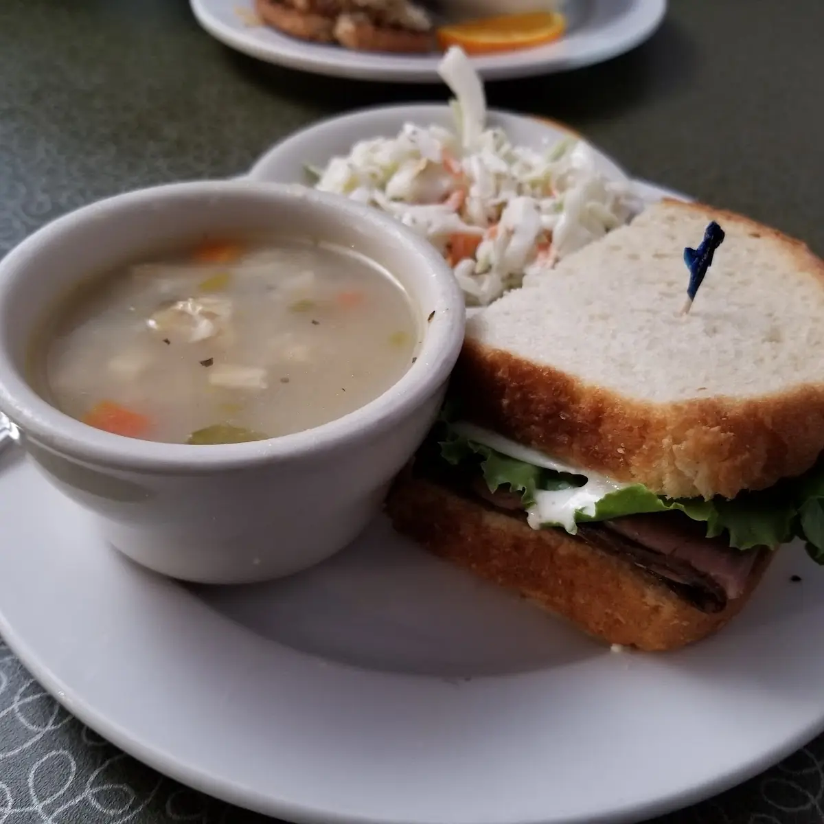 Chicken and Wild Rice with Roast Beef Sandwich