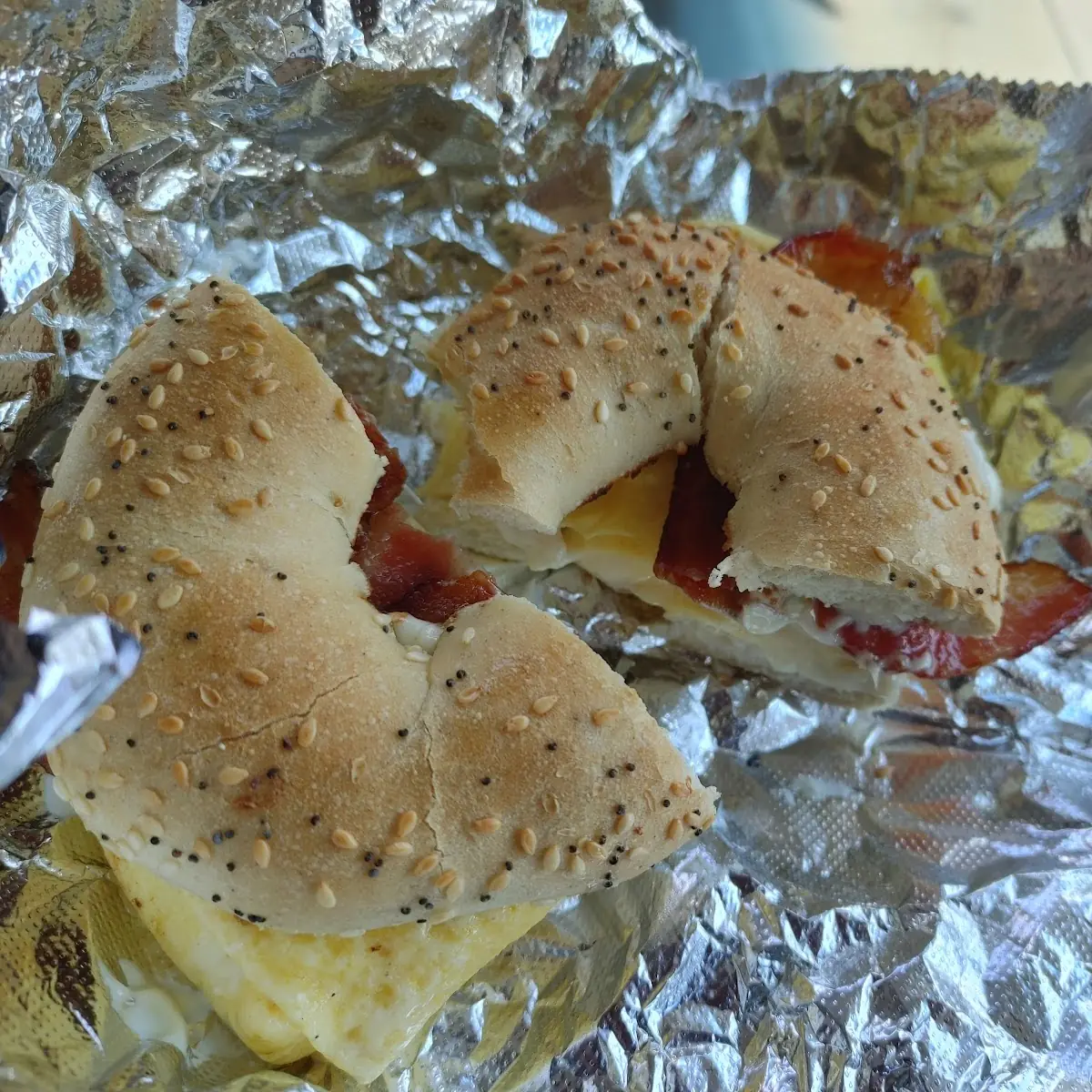 Bacon Egg and Cheese on Everything Bagel