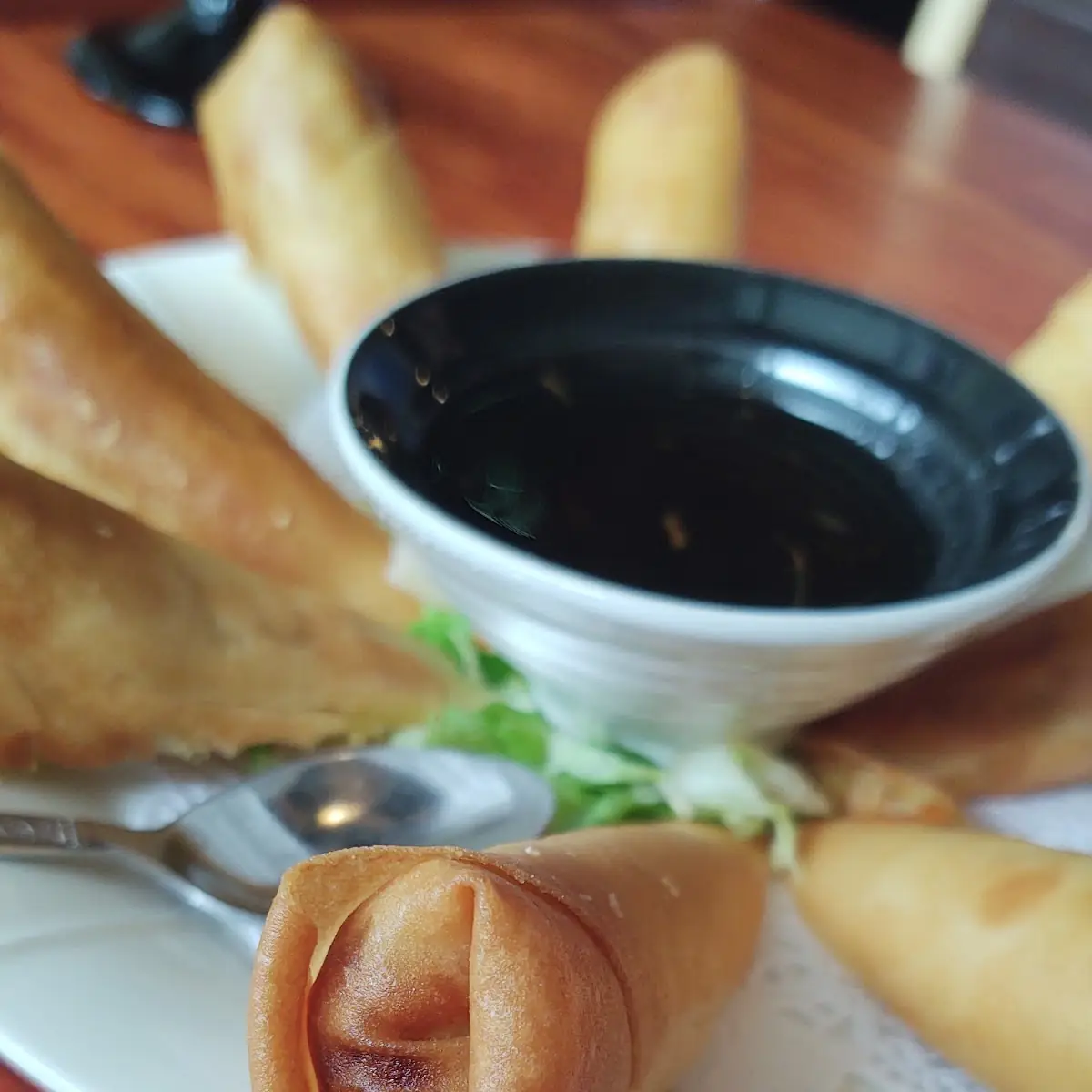 1.Spring Rolls (4 rolls)
