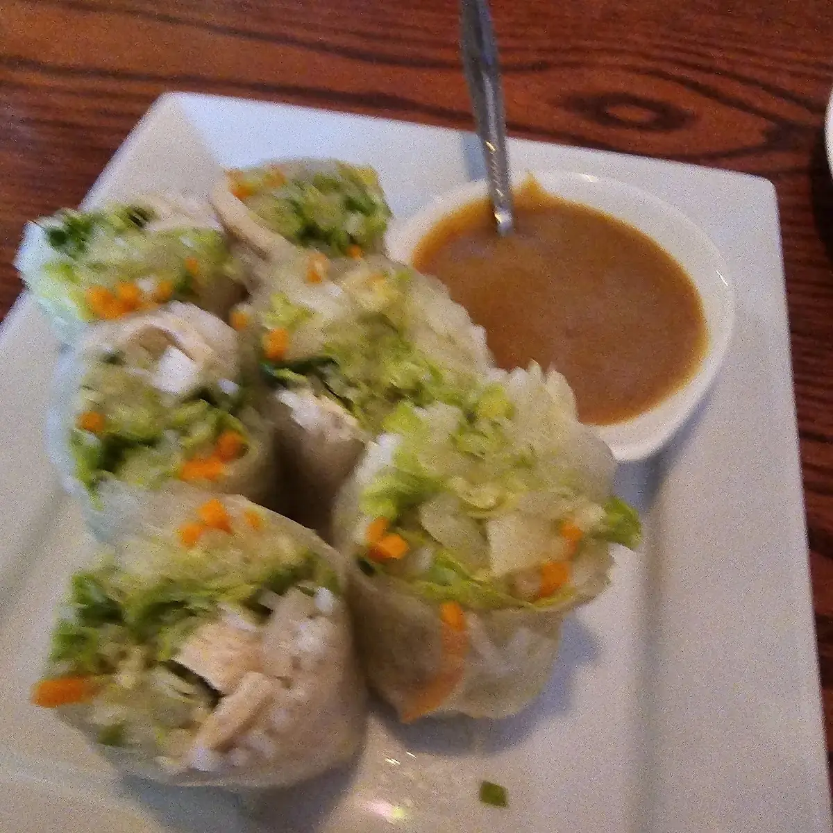 1.Spring Rolls (4 rolls)
