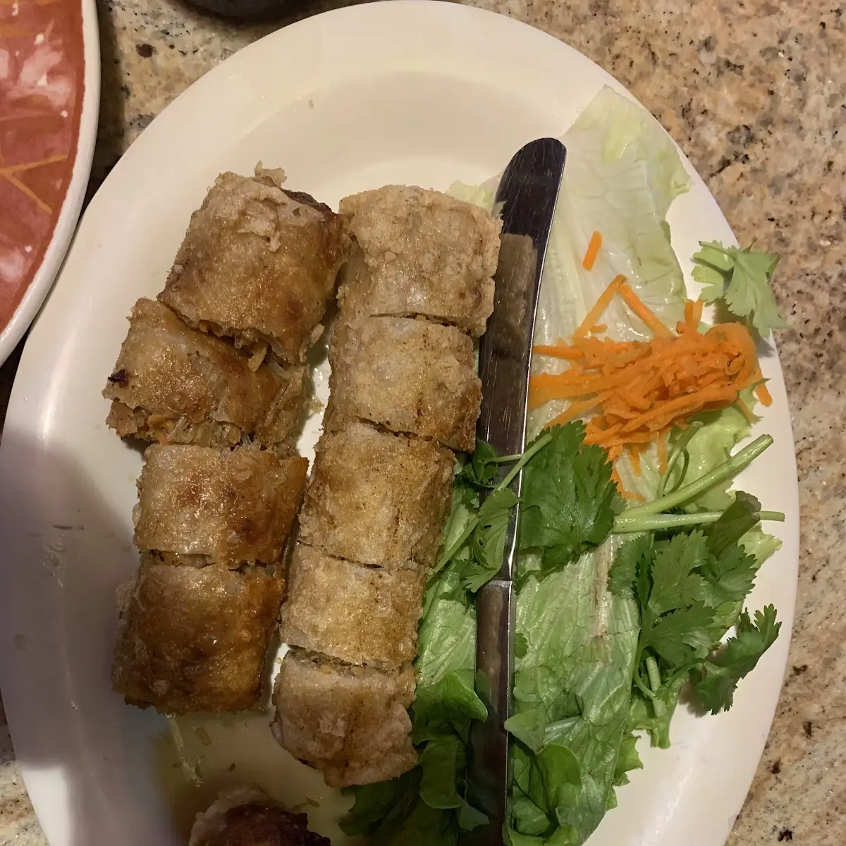 1.Spring Rolls (4 rolls)