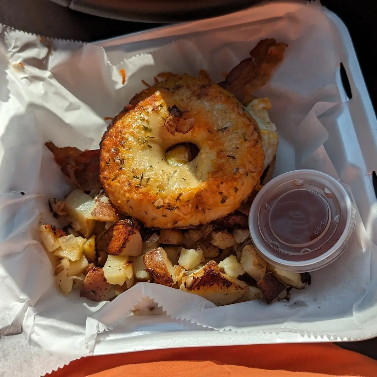 Breakfast Sandwich with Home Fries