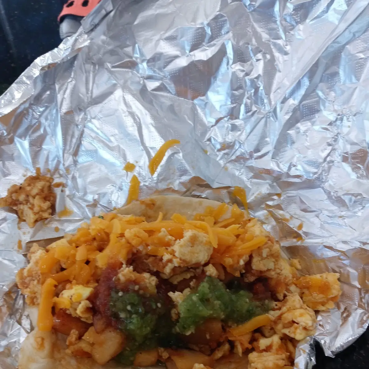 Breakfast Taco with Salsa Verde