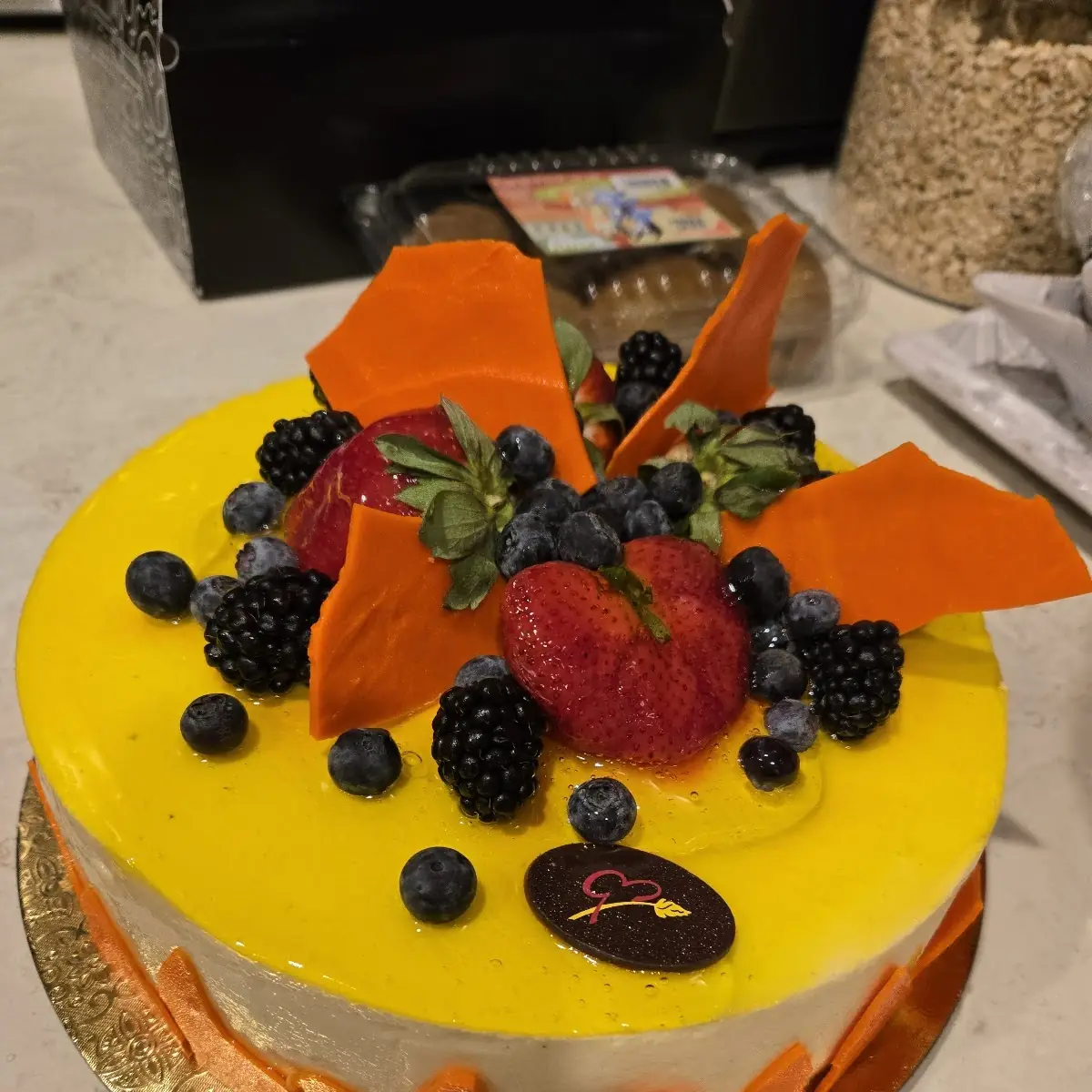 Passion Fruit Mousse Cake