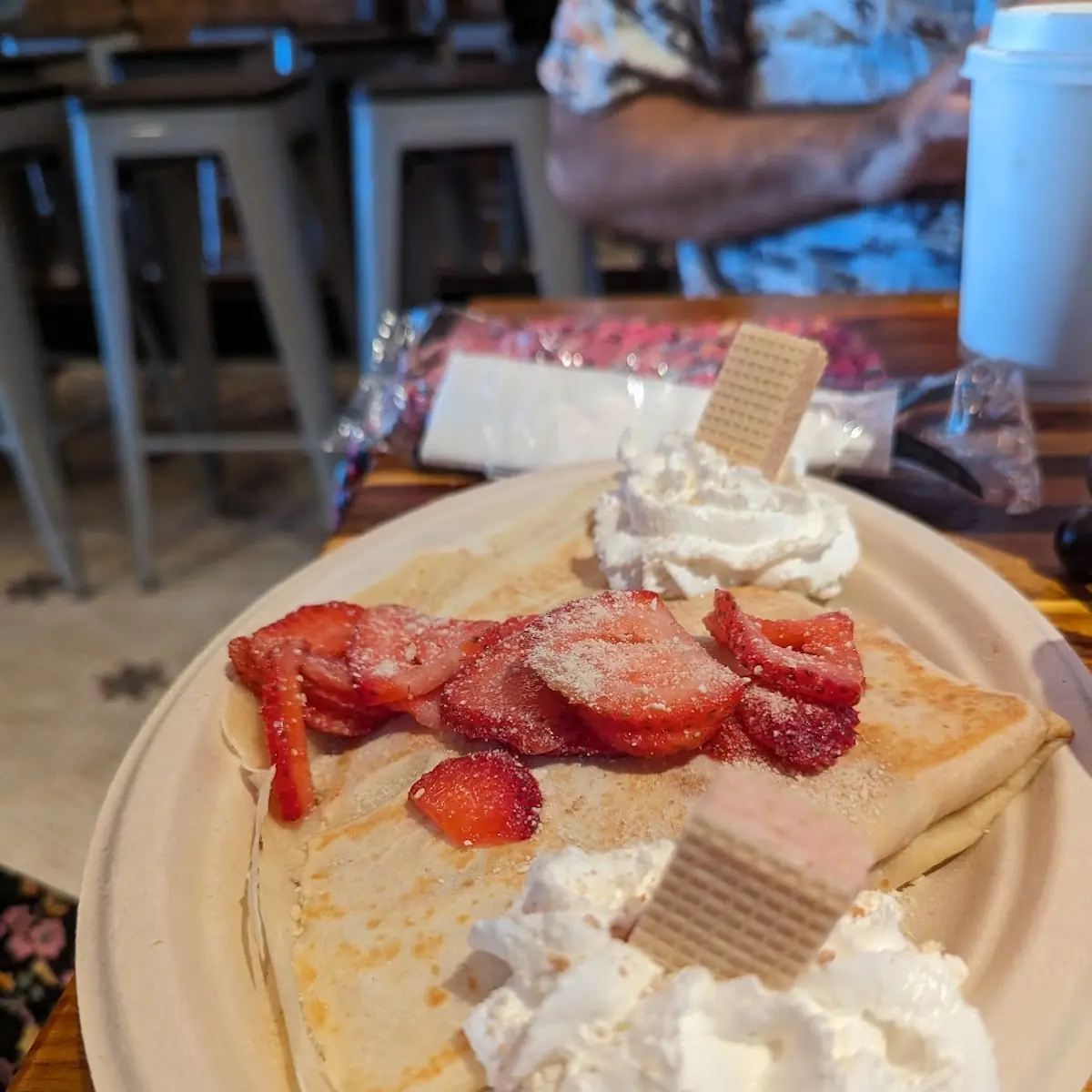 Strawberry Cream Cheese Crepes