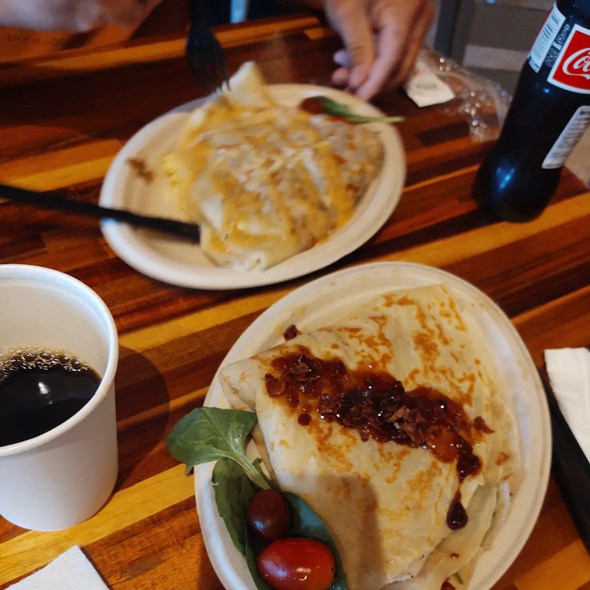 Turkey Bacon Swiss Spinach Crepe