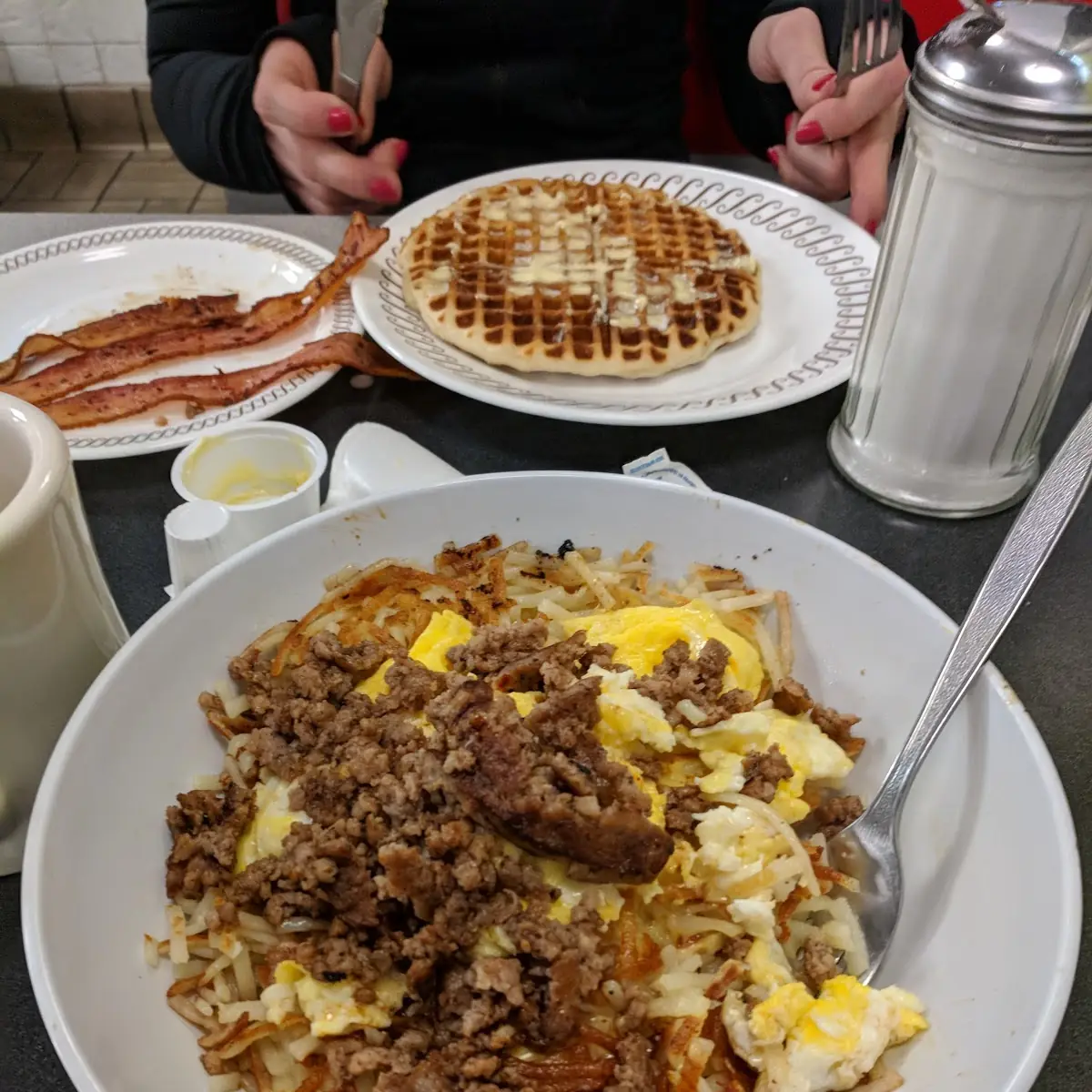 Hash Brown Bowl and Coffee