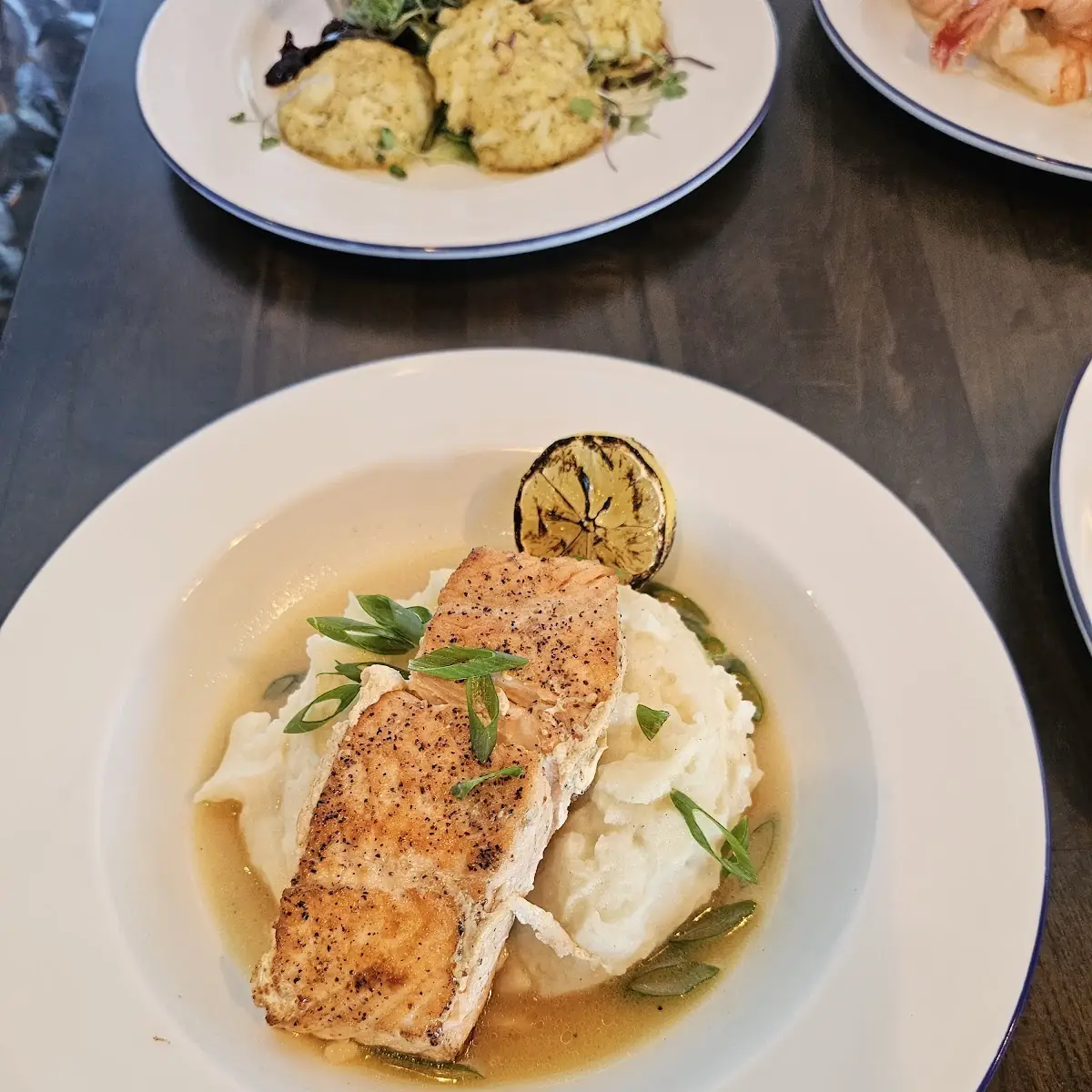 Faroe Island Salmon w Truffle Risotto