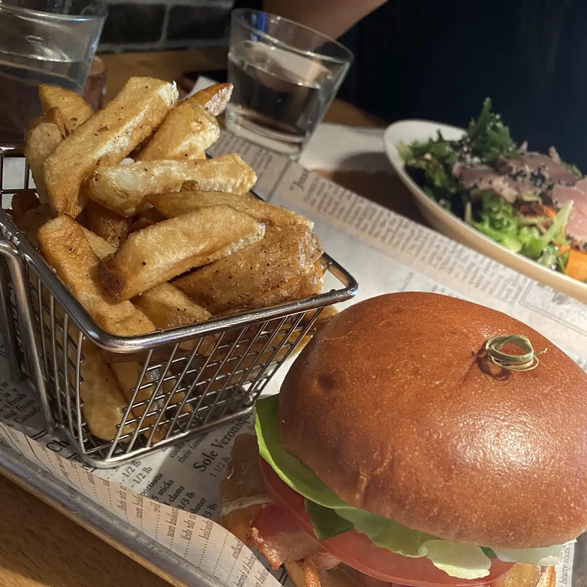 Crispy Honey Mustard Chicken Burger