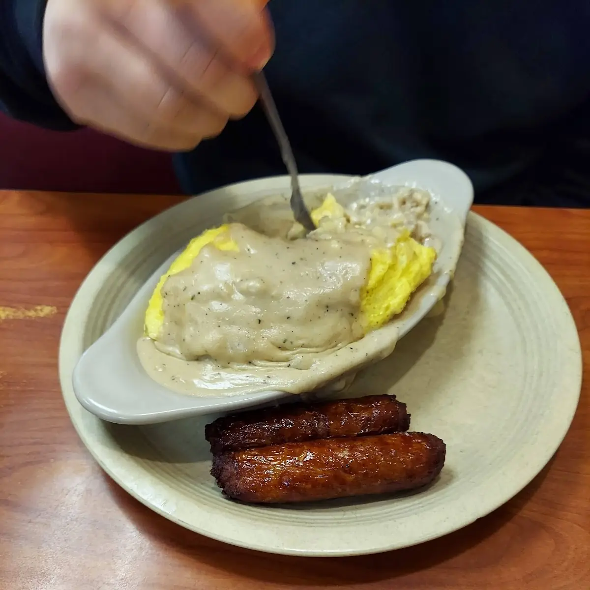 Biscuits and Gravy Biscuit