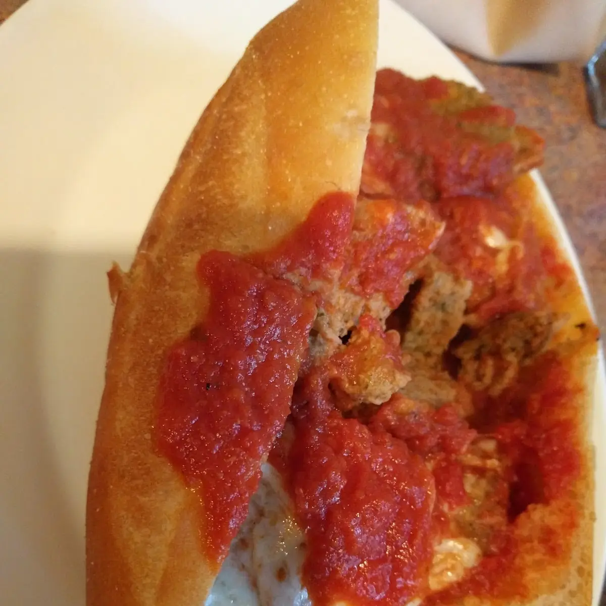 Half Meatball Parmigiana Sub