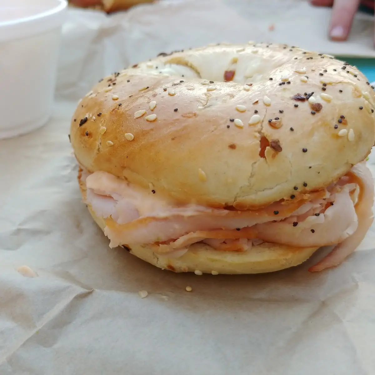 Turkey Bacon Avocado Bagel