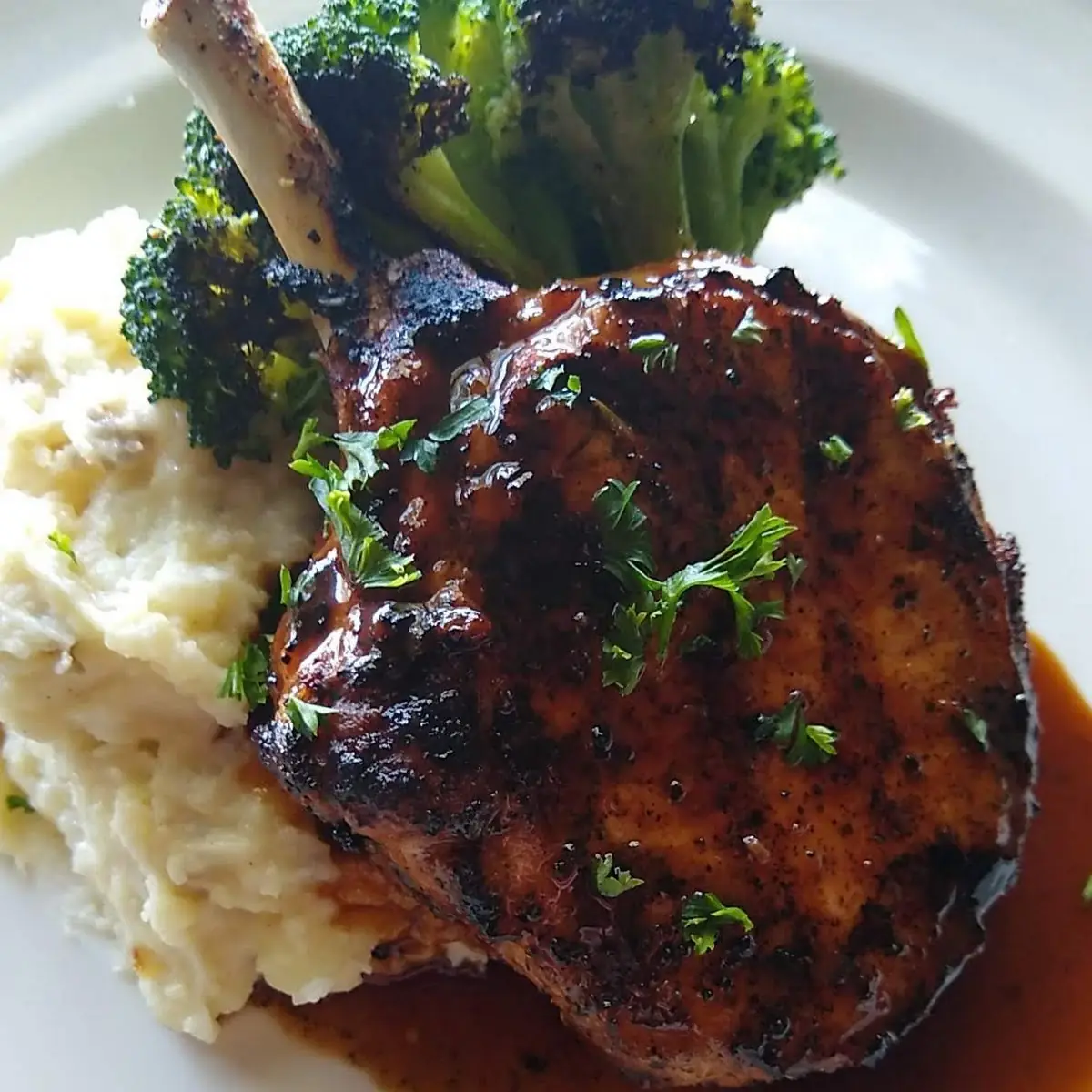 Stuffed Tomahawk Pork Chop