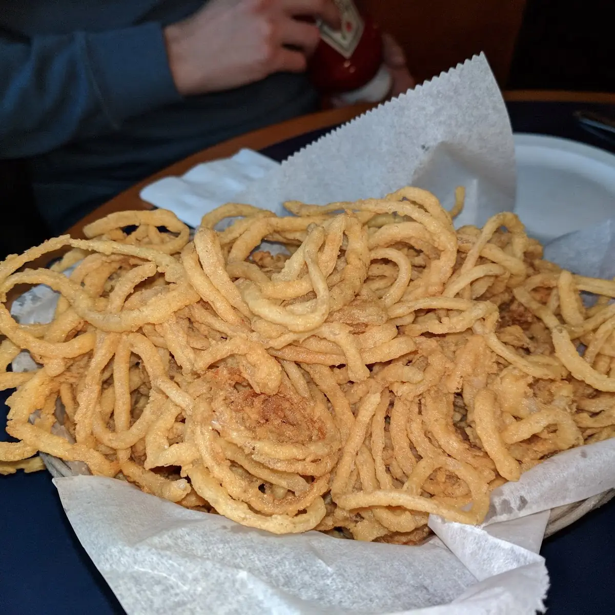 Hand Battered Onion String Basket