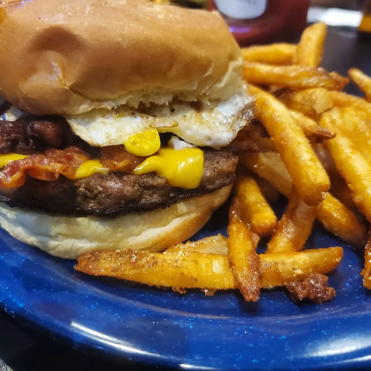 Bacon Egg and Cheese Burger