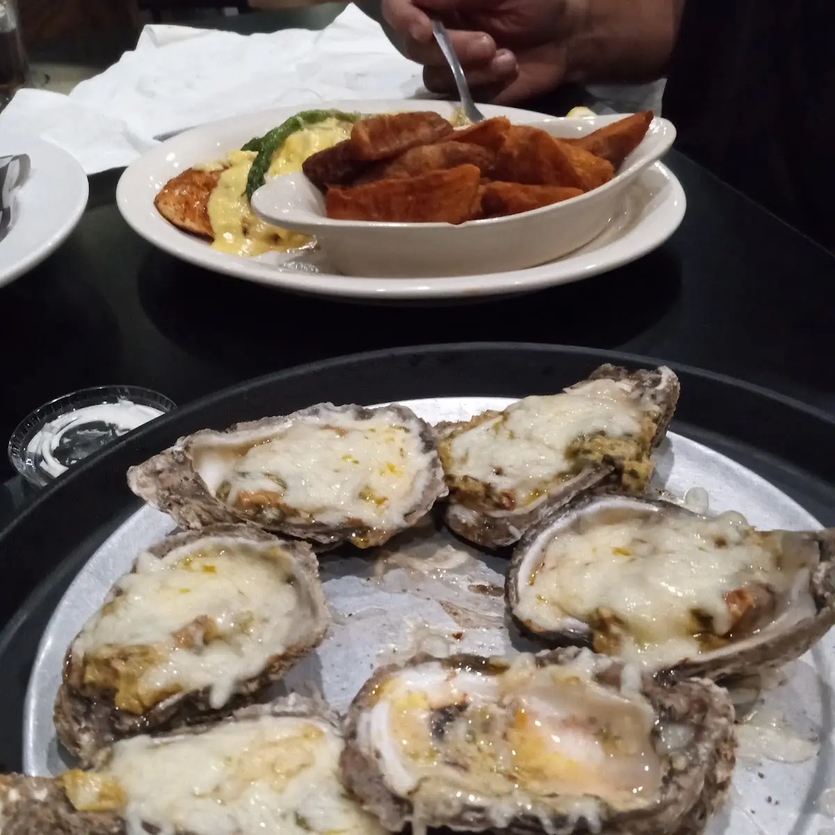 Oysters with Parmesan Cheese