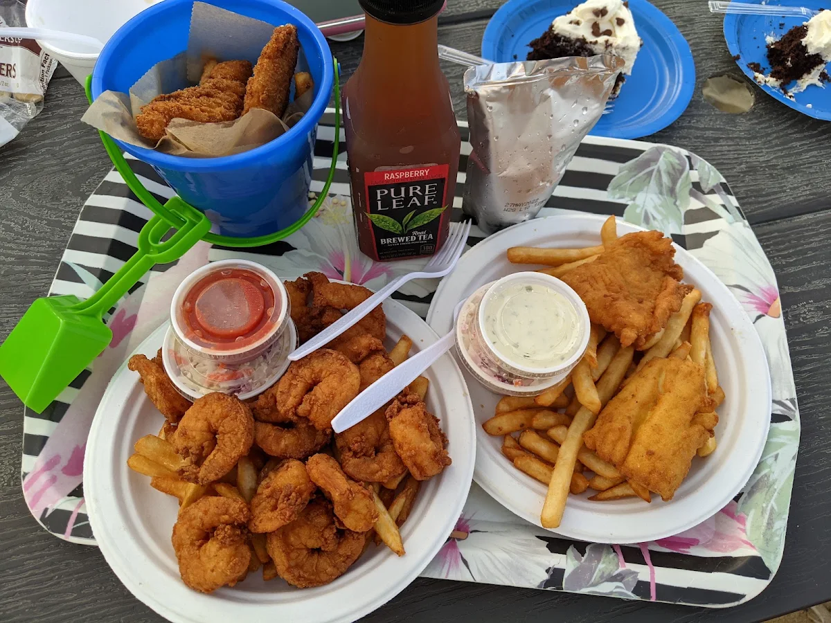 Fried Shrimp and Haddock Fish N Chips