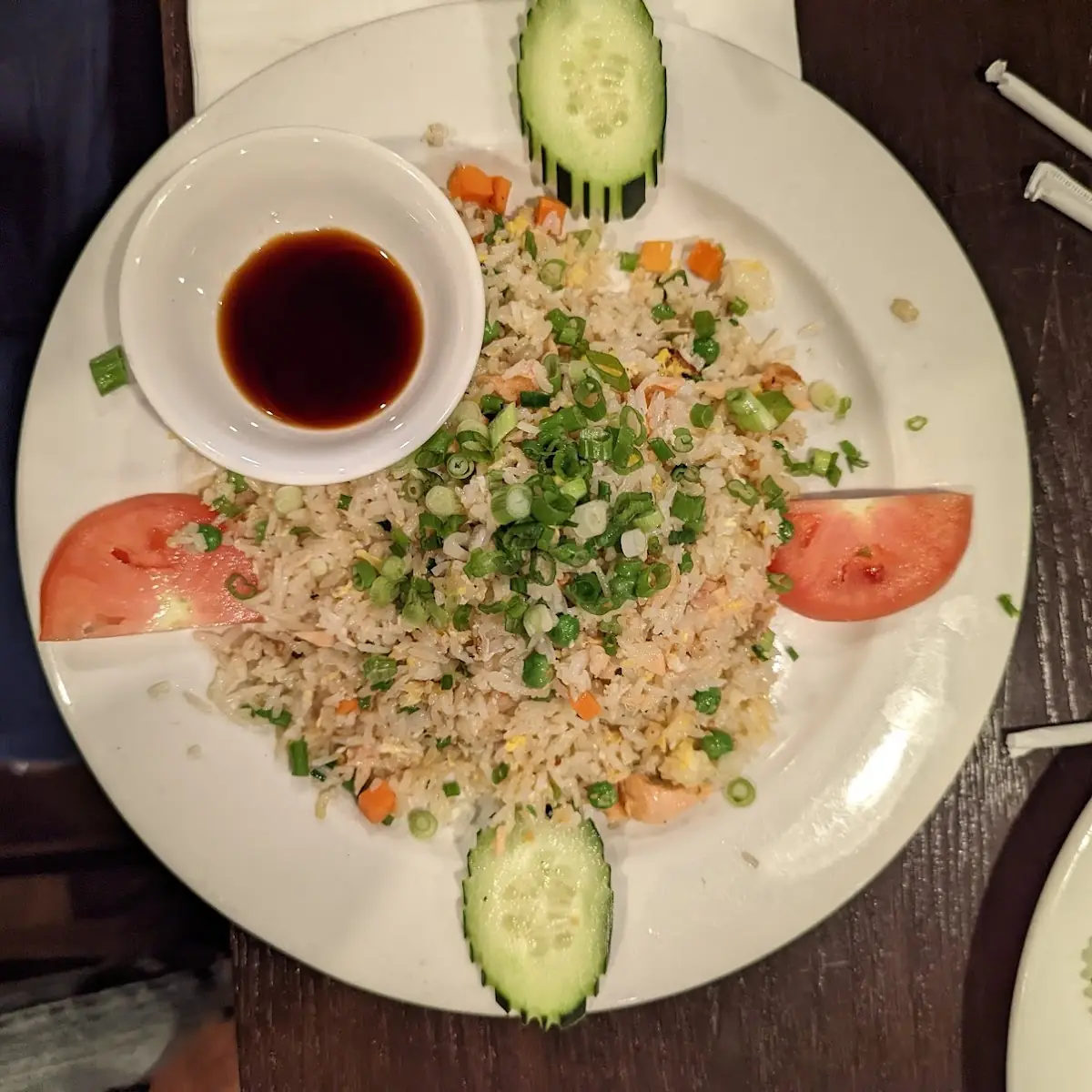 Grilled Salmon Fried Rice