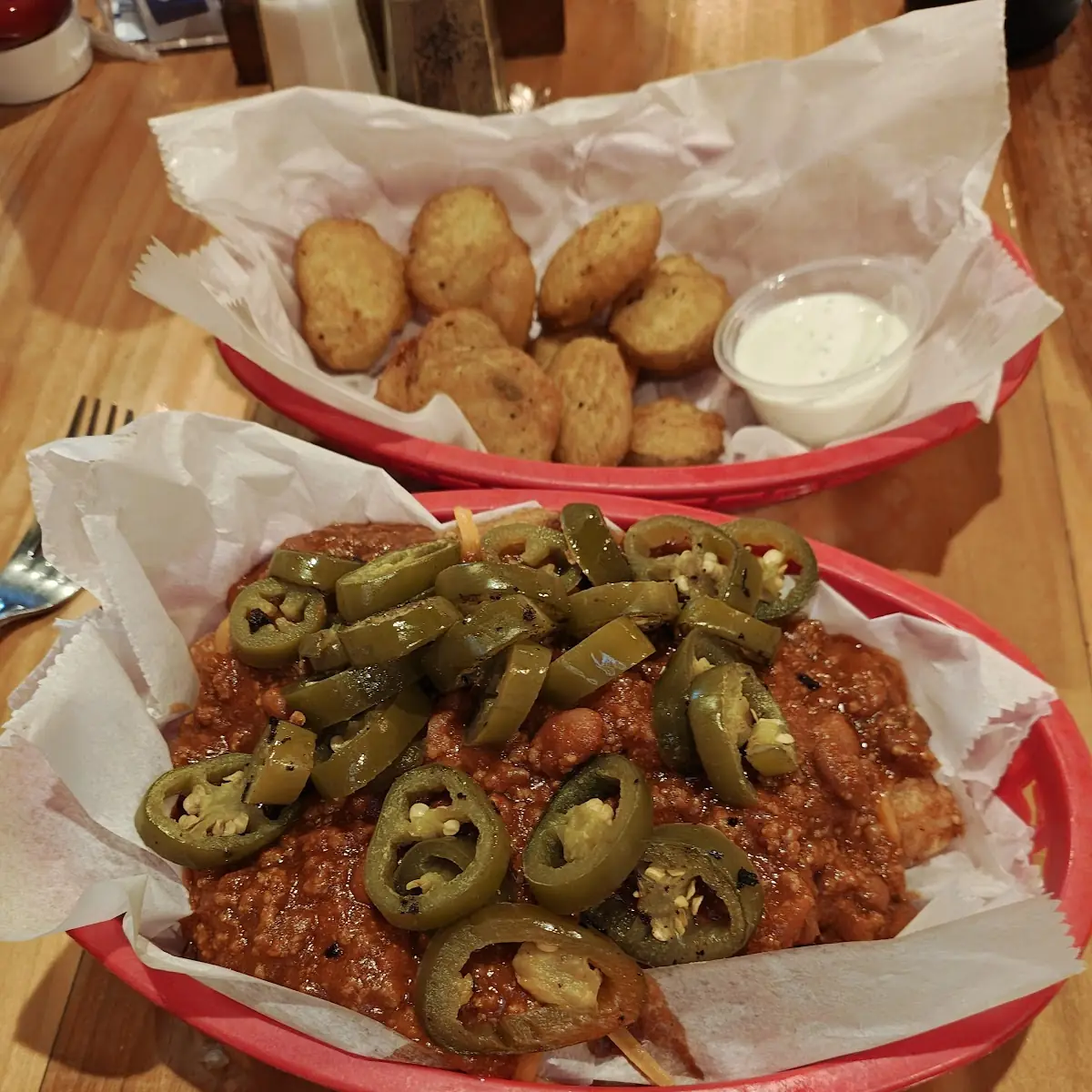 Chili Cheese Tots with Jalapenos