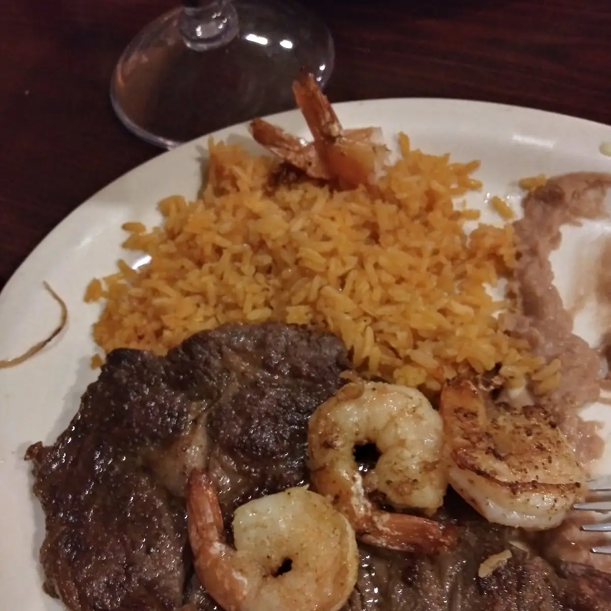 T-Bone Steak and Shrimp