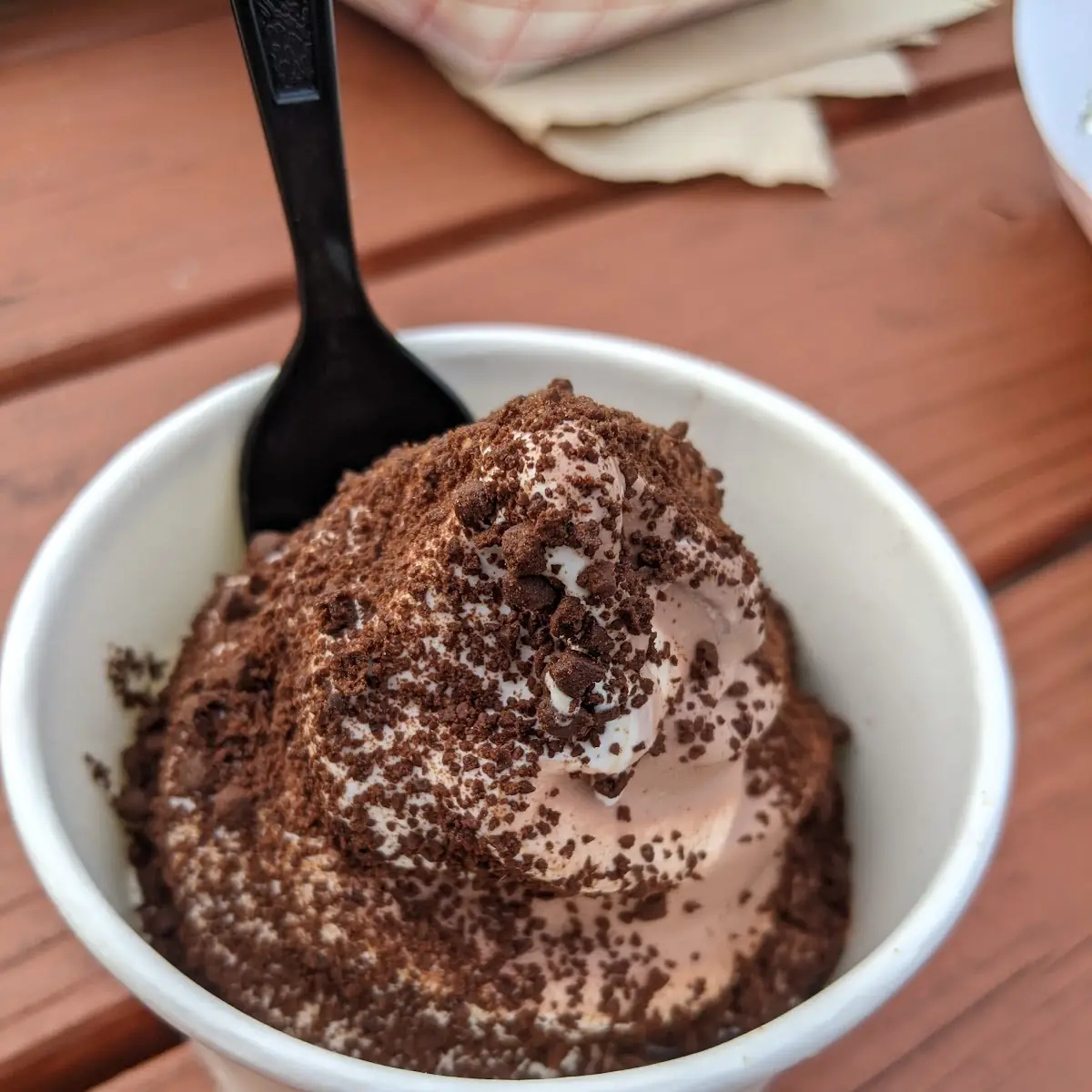 Soft Serve Twist in a Cup with Cake Crumbs