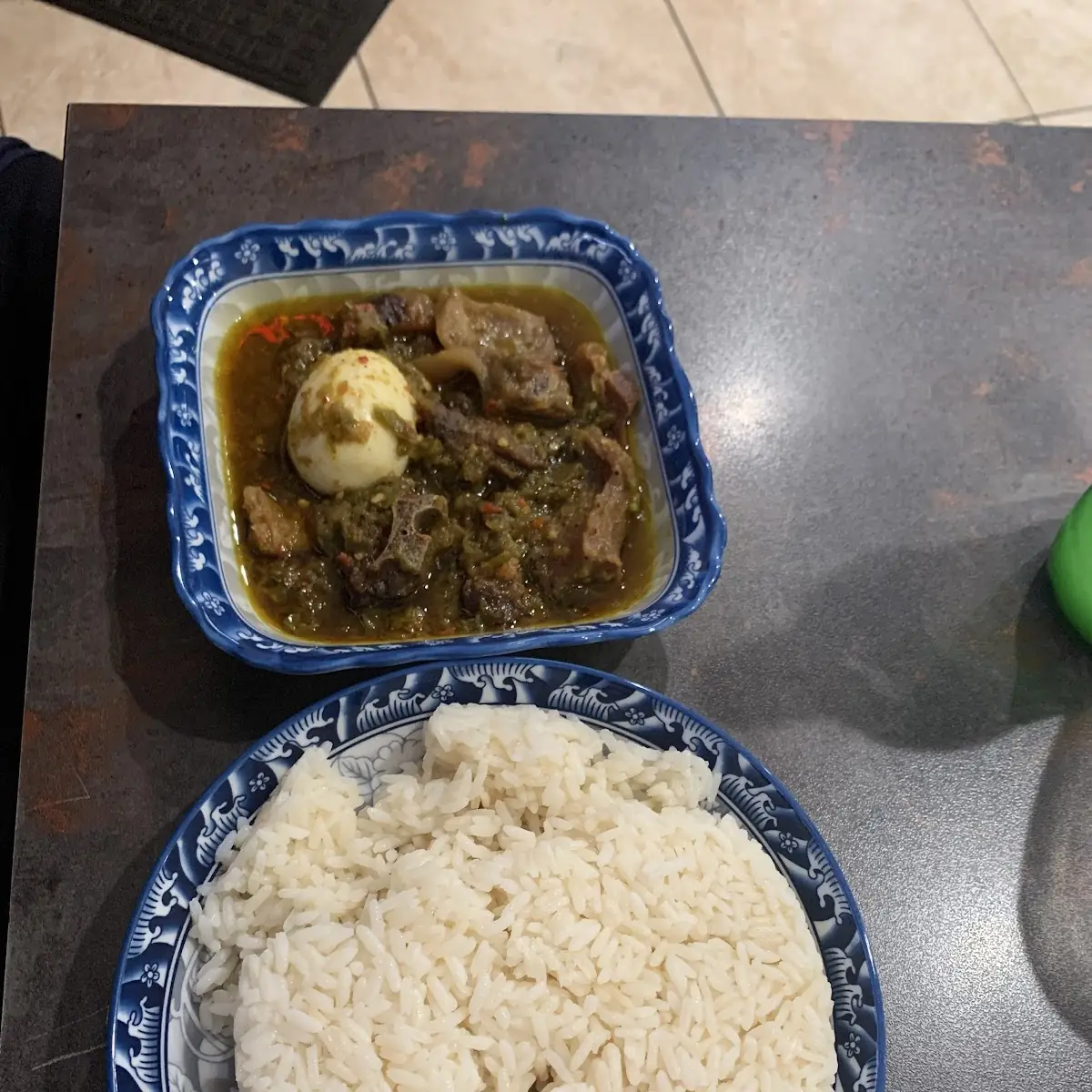 White Rice and Ayamase Stew Beef
