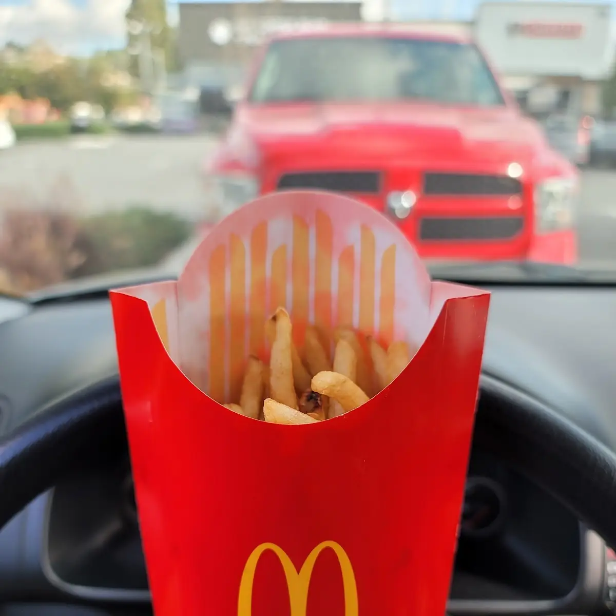 Half Filled Large Fries Again