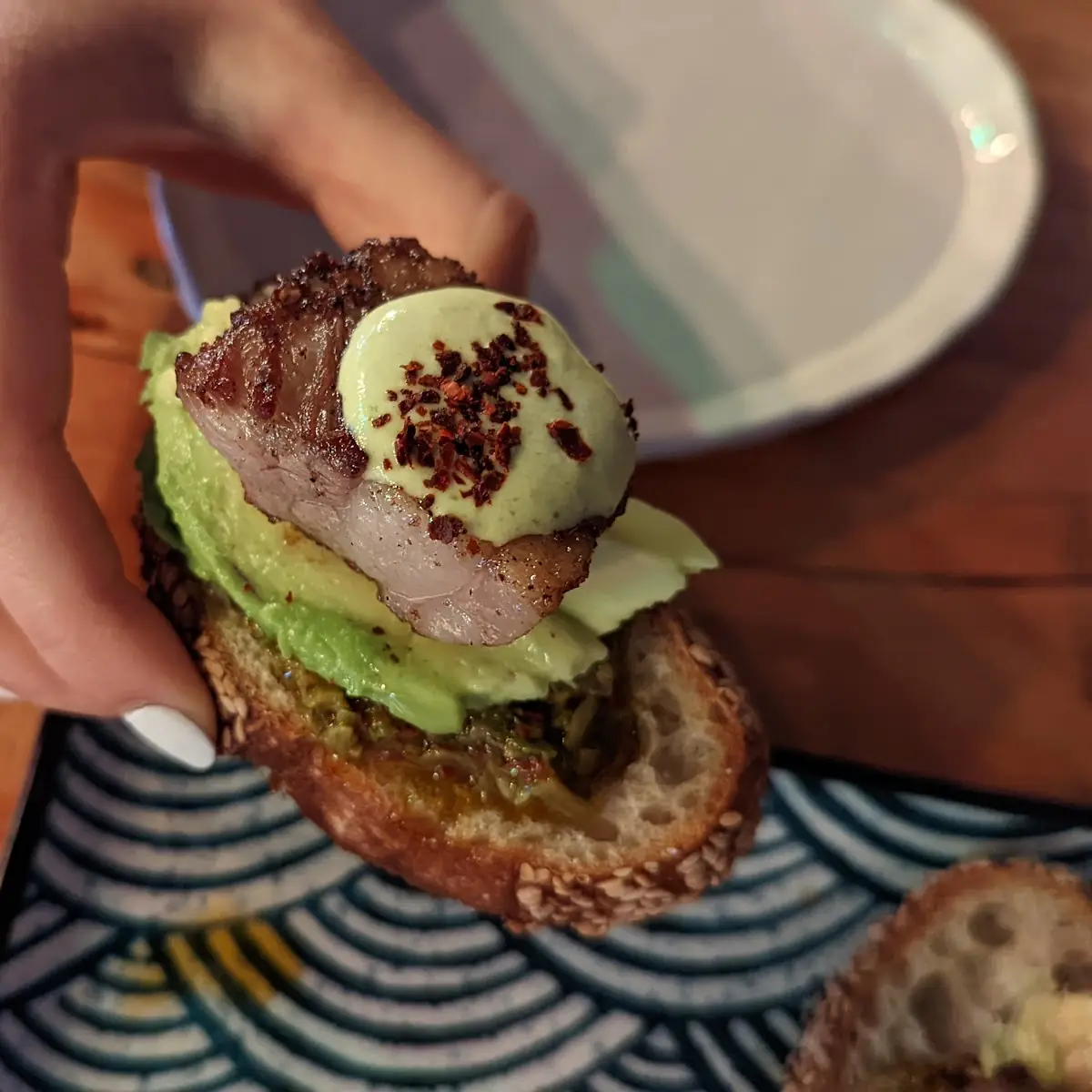 Short Rib and Avocado Toast