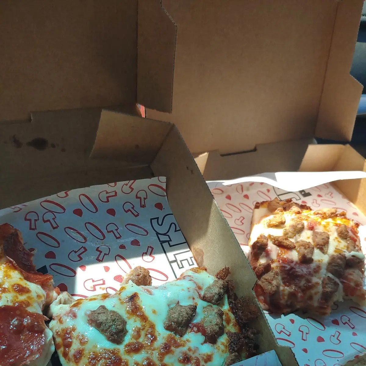 Sausage Pizza by the Slice