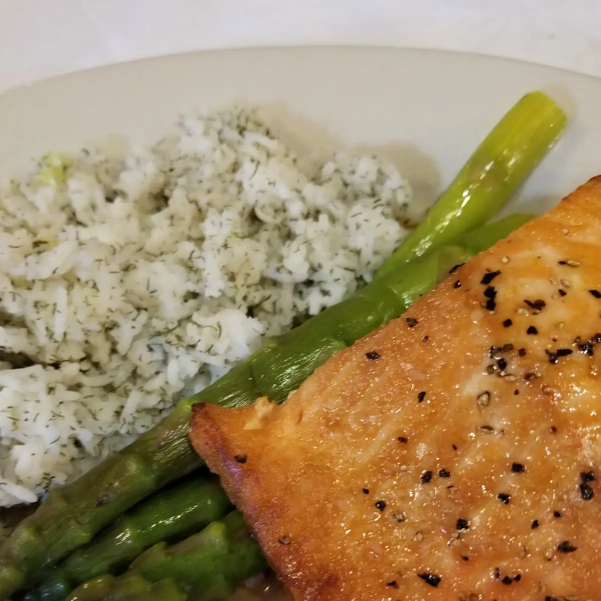 Orange Glazed Salmon with Asparagus
