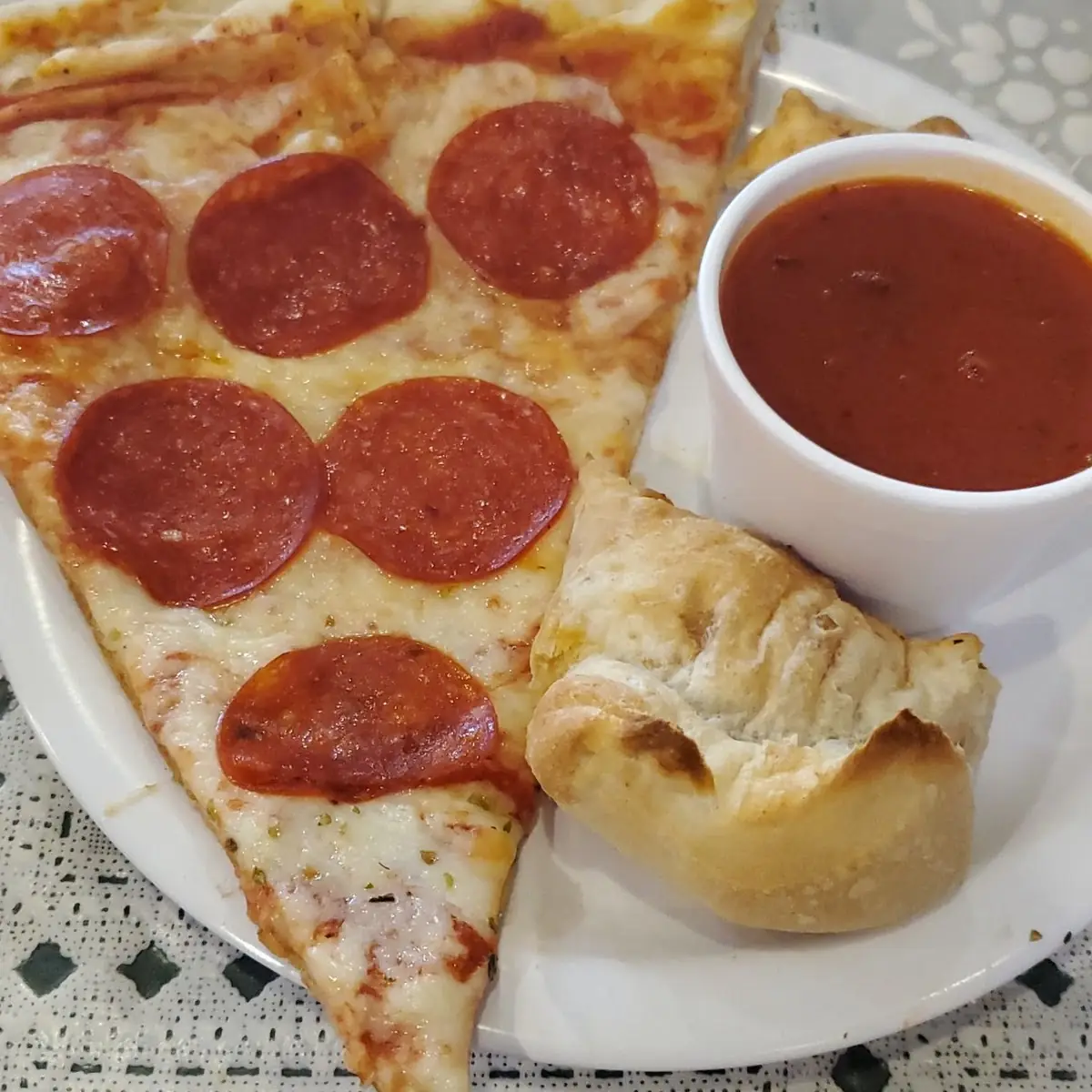 Pepperoni Pizza and Pepperoni Roll