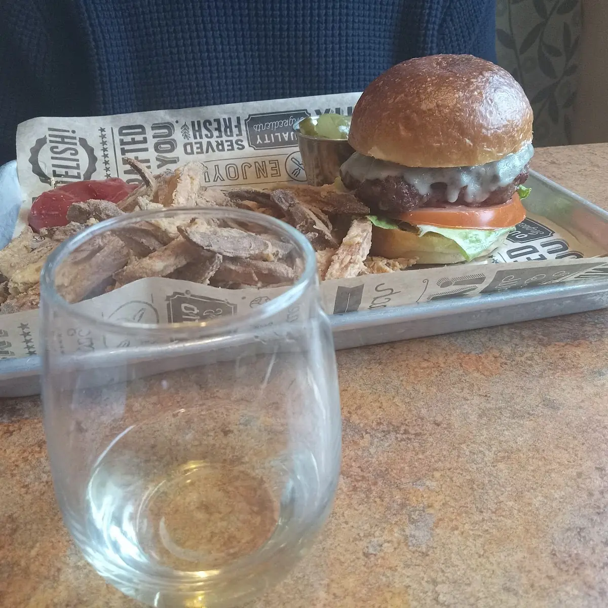 Hamburger with Fries