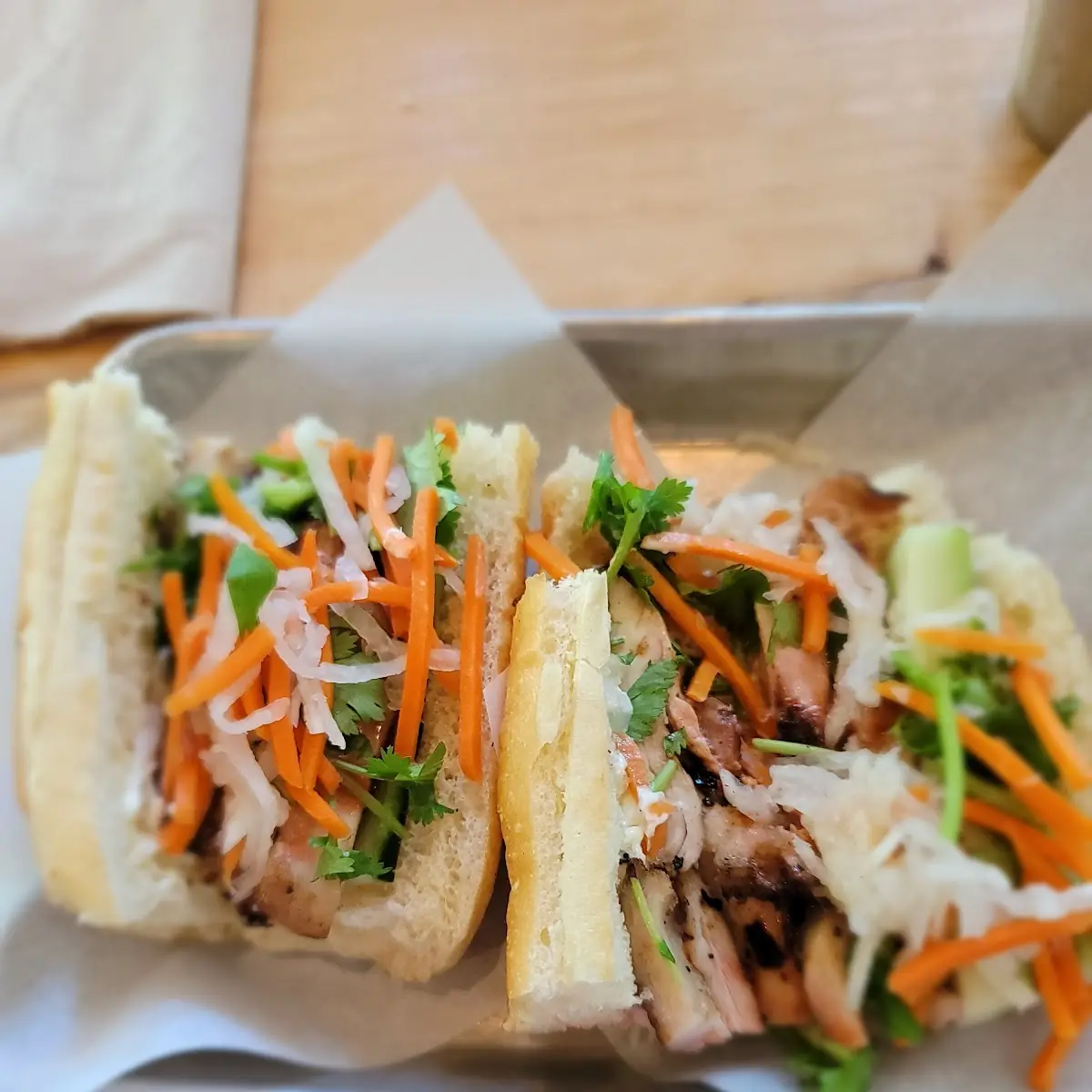 Chicken and Shiitake Banh MI