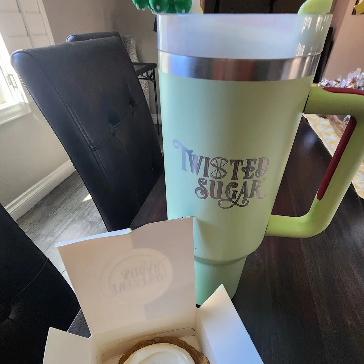 Carrot Cake Cookie with a Bombshell Drink