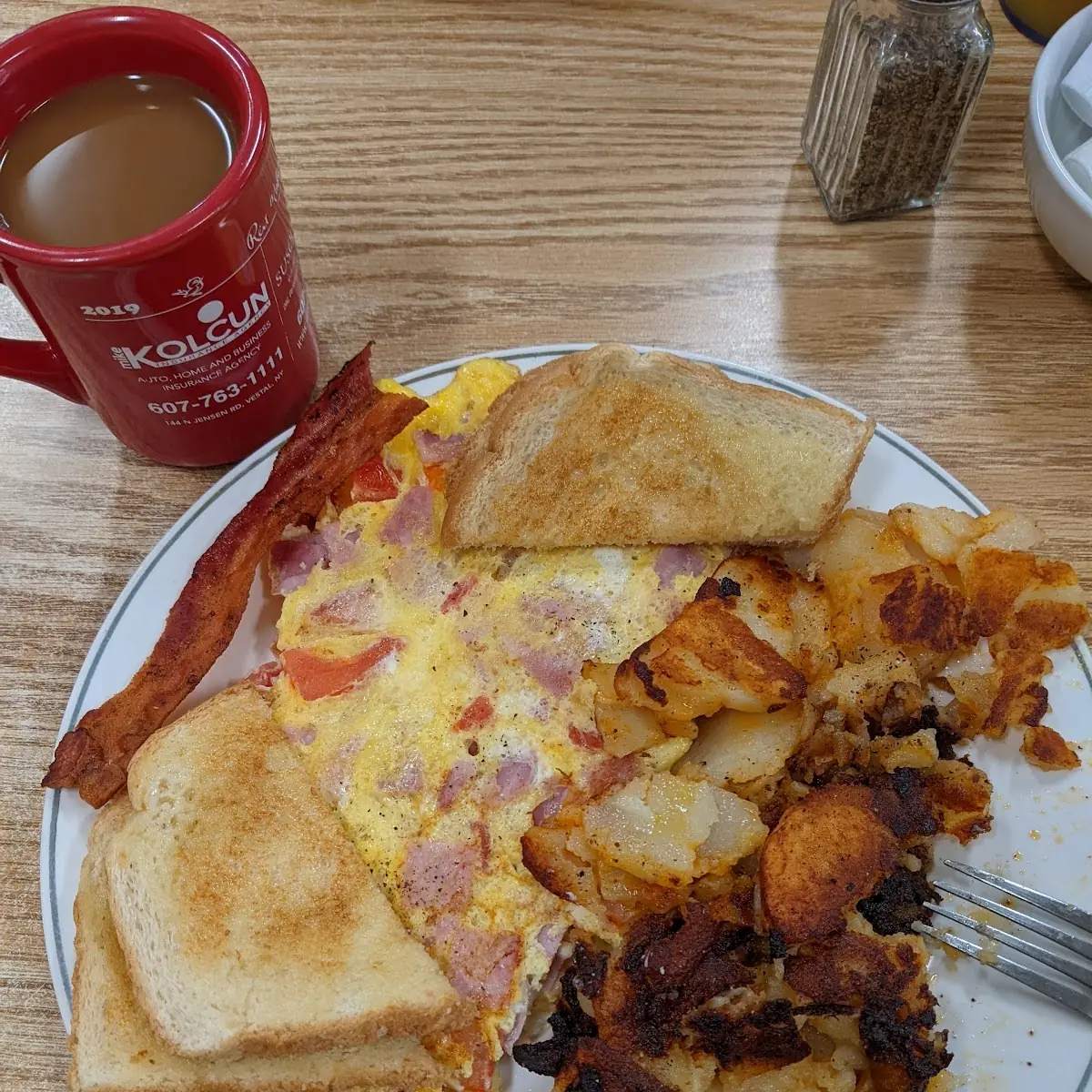 Ham Egg and Cheese Omelette