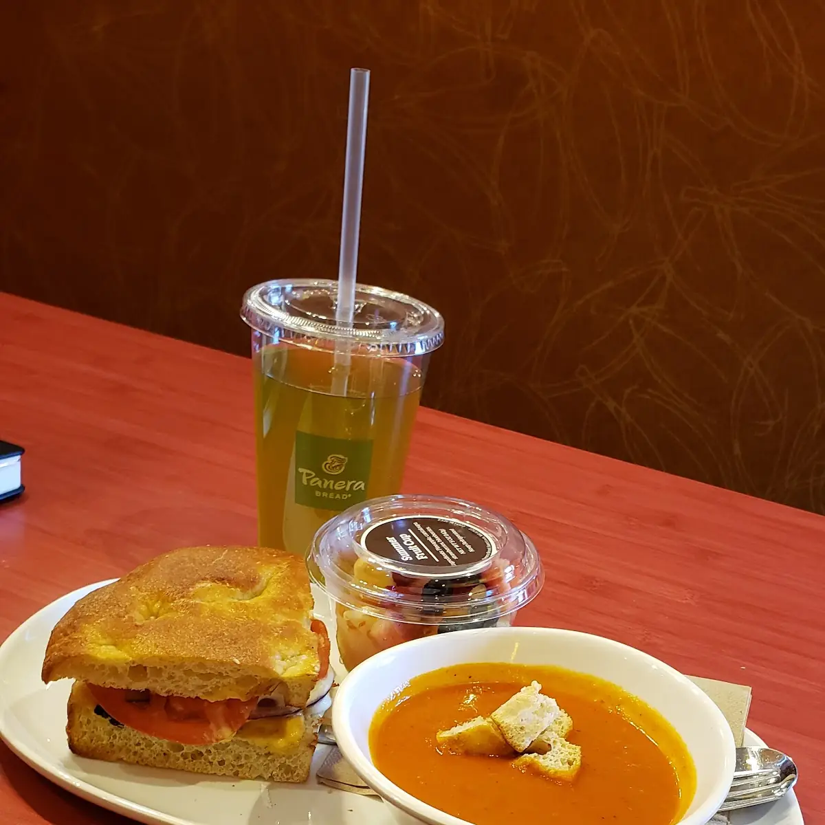 Tomato Soup and Chicken Sandwich