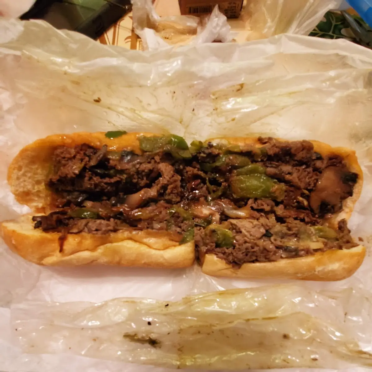 Rib-Eye Steak Sandwich All the Way