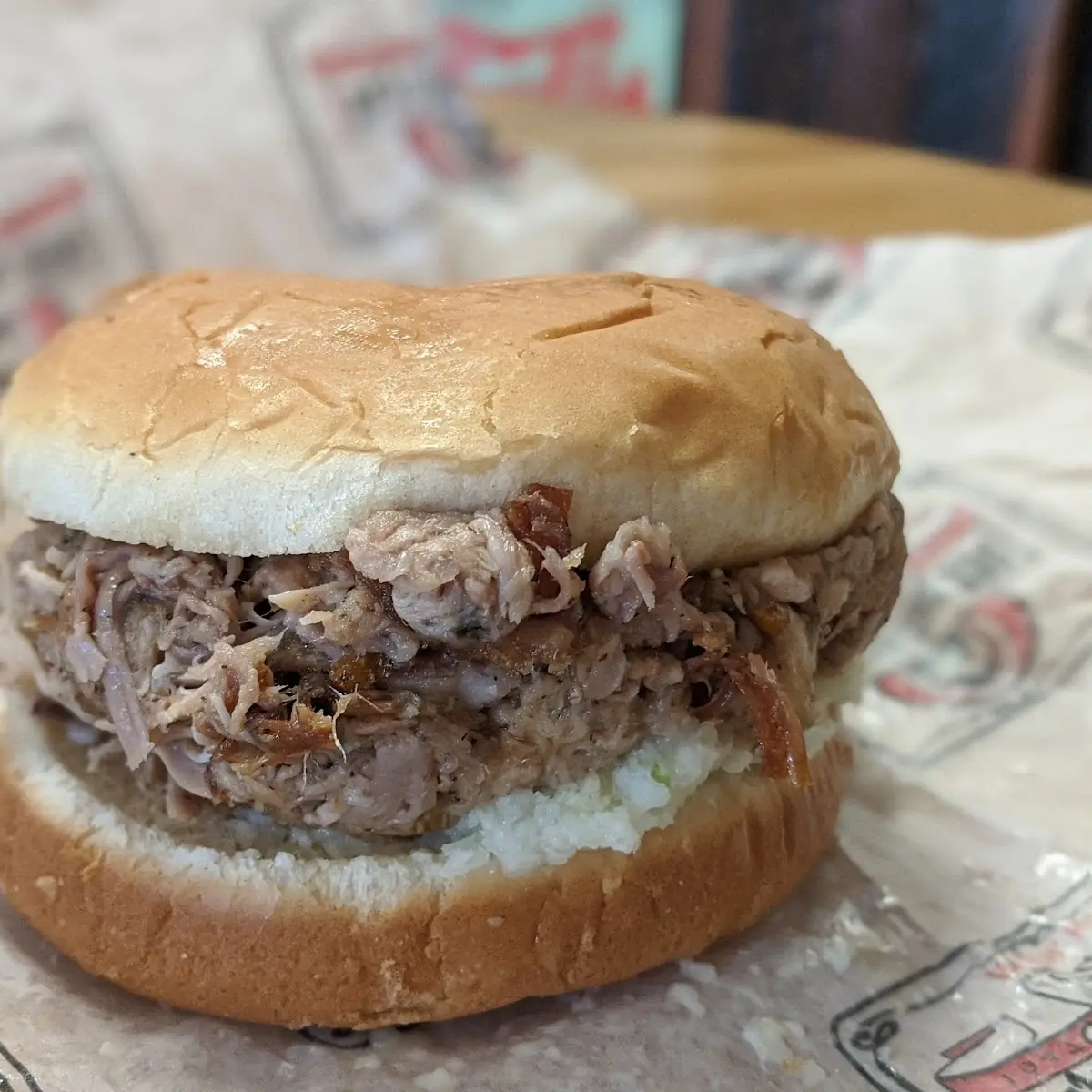 BBQ Sandwich with Slaw