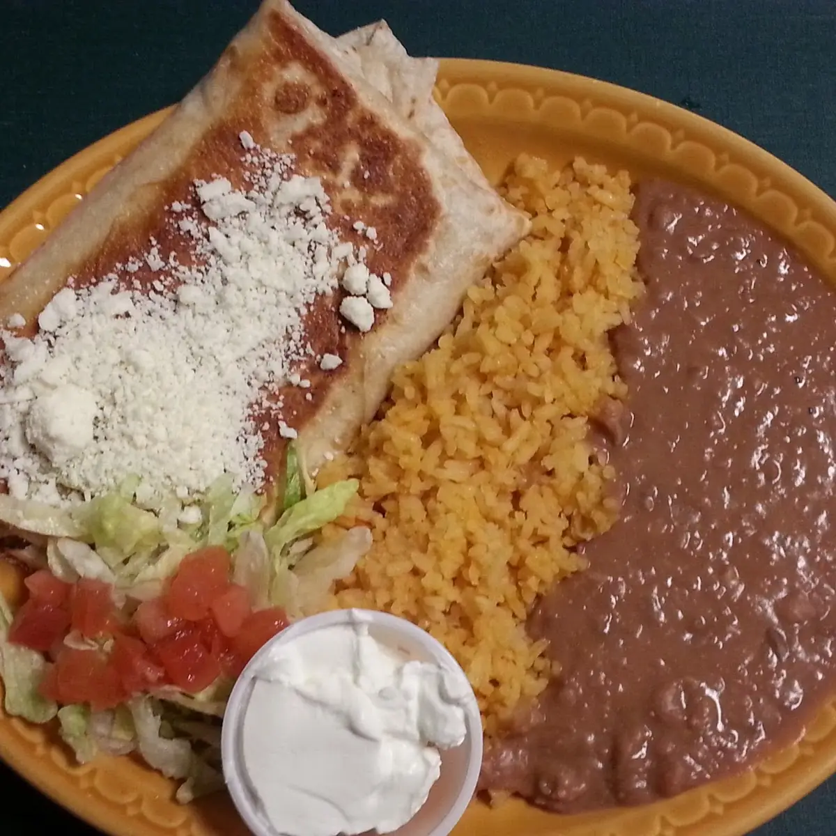 Rice & Refried Beans