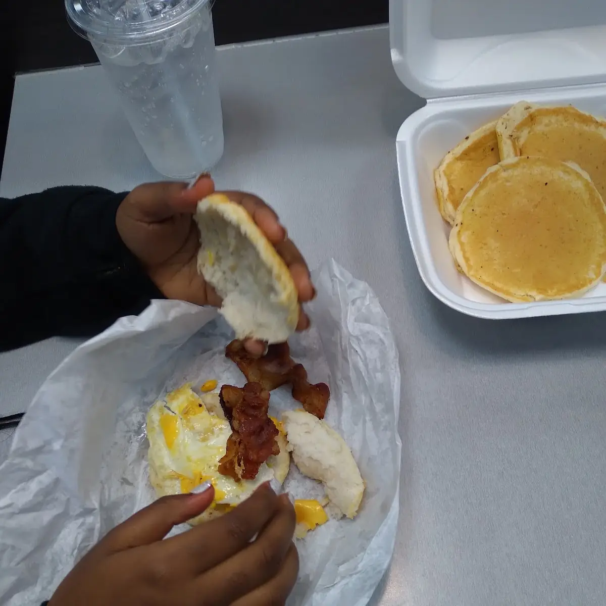 Bacon and Egg Biscuit