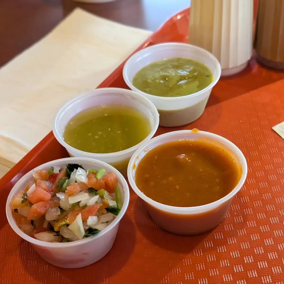 Salsas from the Salsa Self Serve Bar