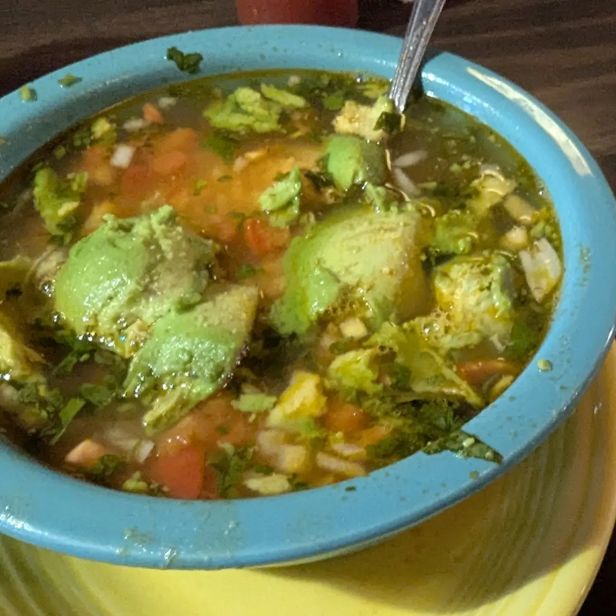 Chicken Soup and Chili Relleno