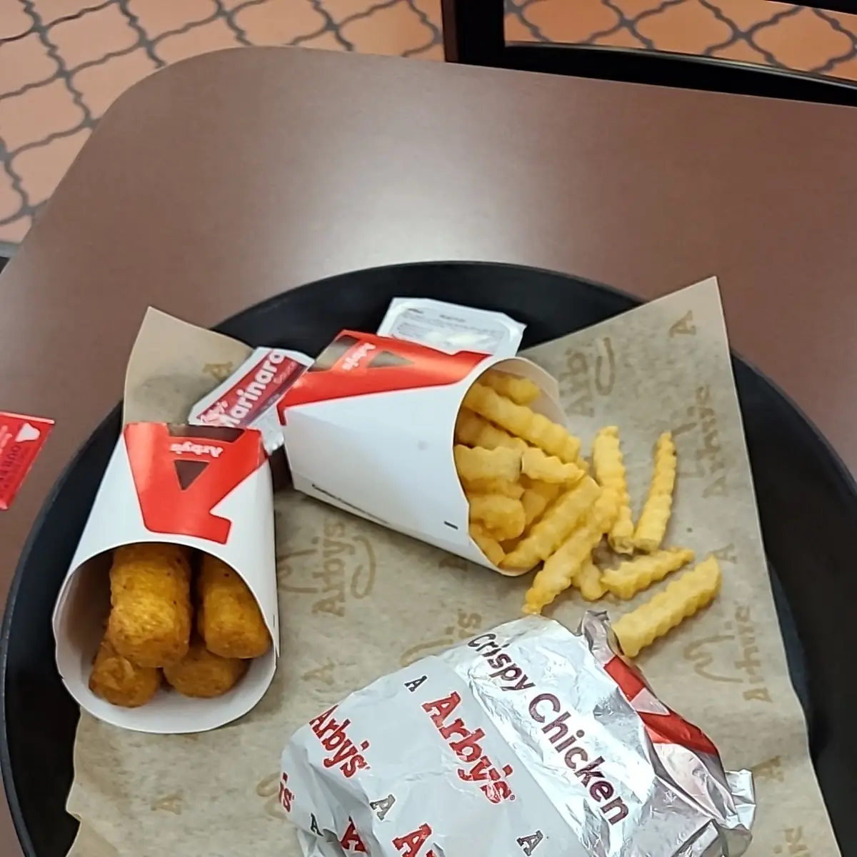 Classic Crispy Chicken Sandwich Fries Mozzarella Sticks