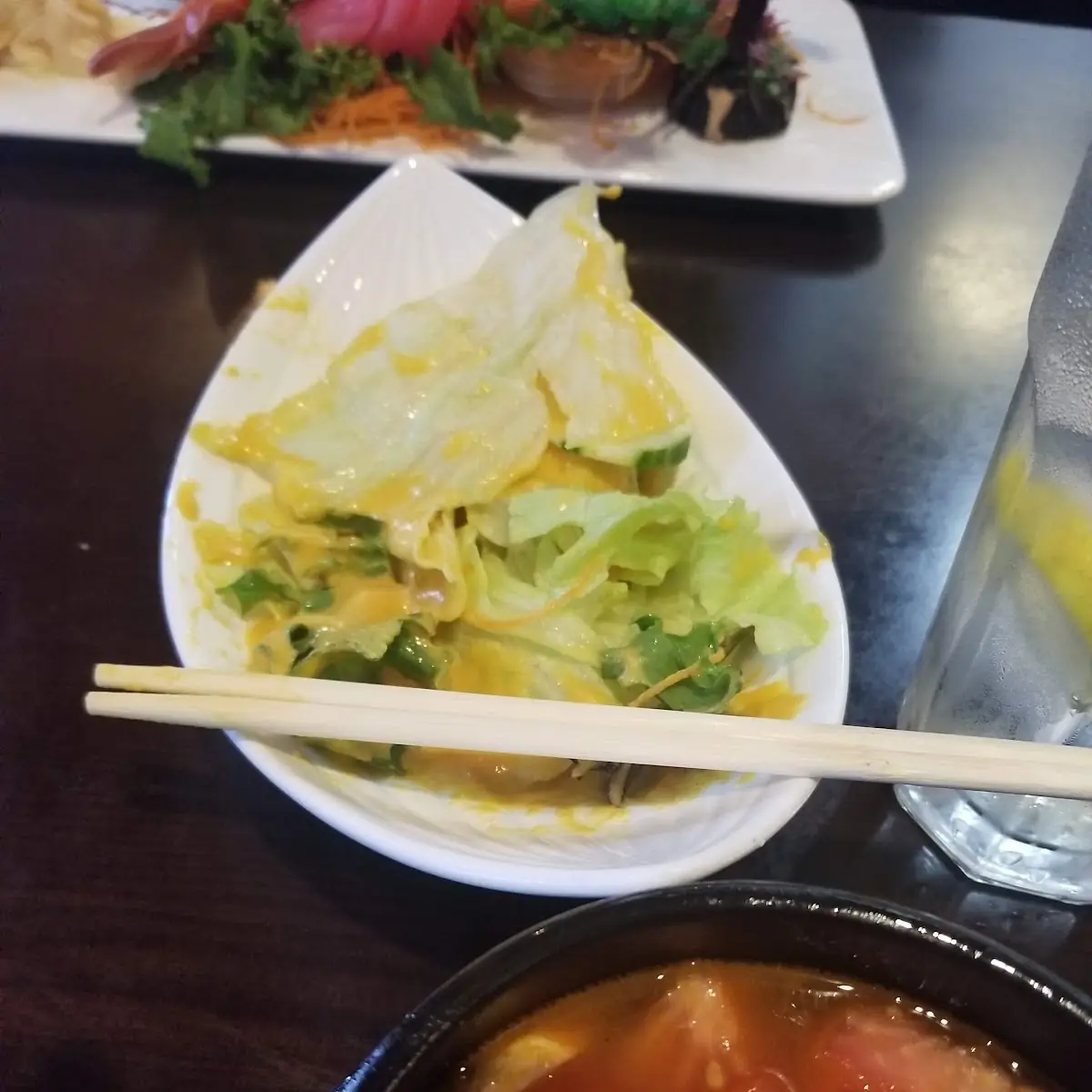 Side Salad with Ginger Dressing