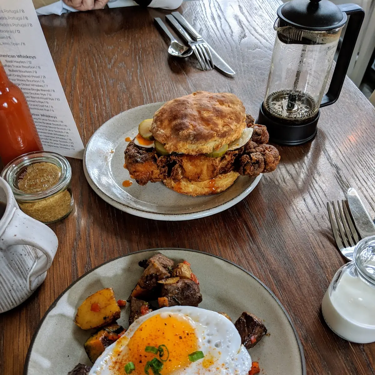 Chicken Fried Cauliflower Biscuit