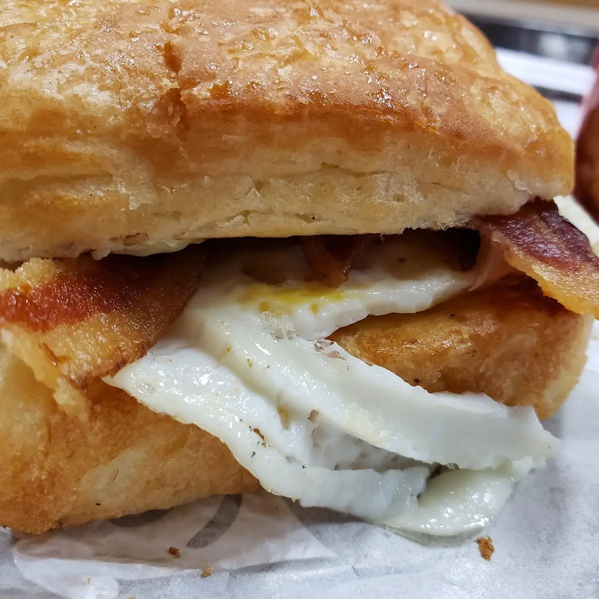 Bacon Egg & Swiss Croissant