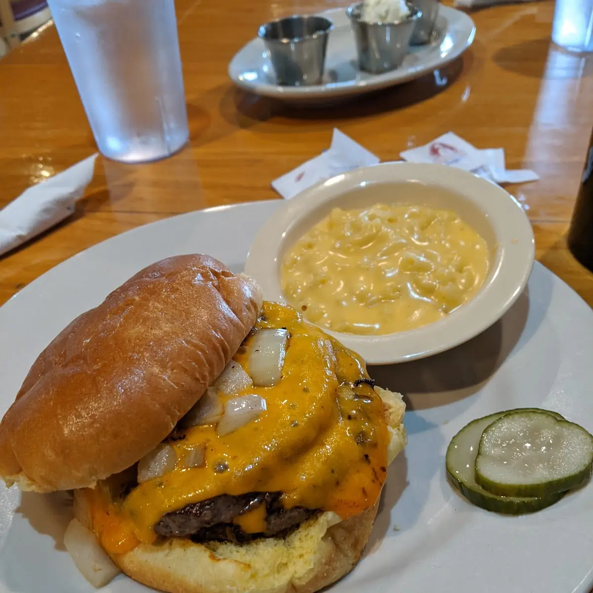 Classic Cheeseburger and Mac and Cheese
