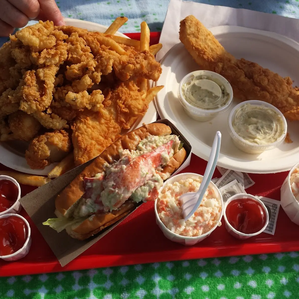 Fish and Chips and Lobster Roll