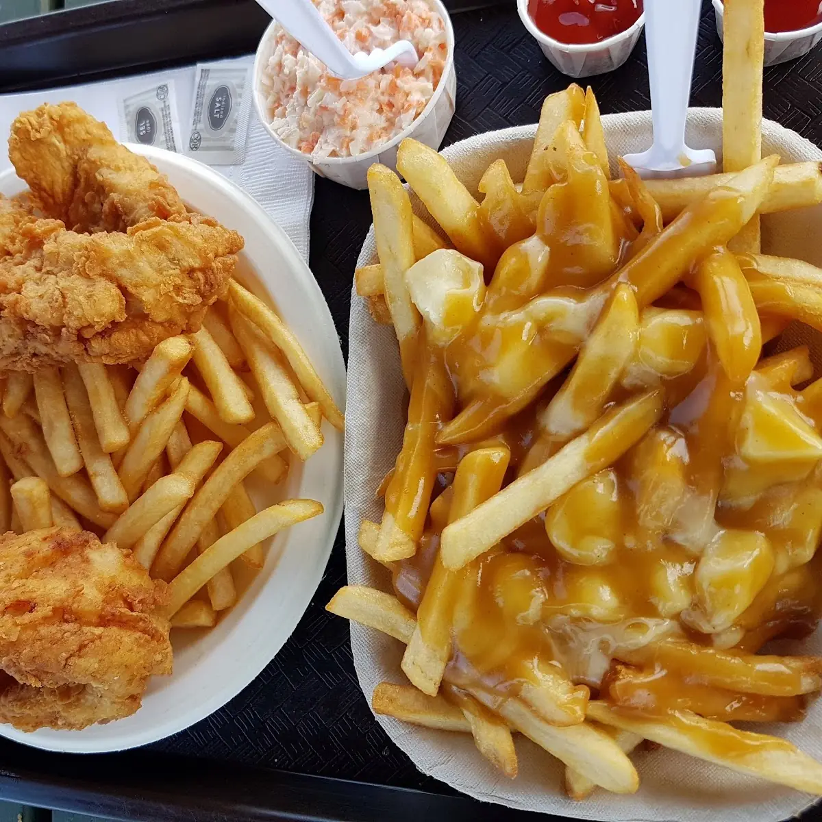 Fish and Chips and Poutine